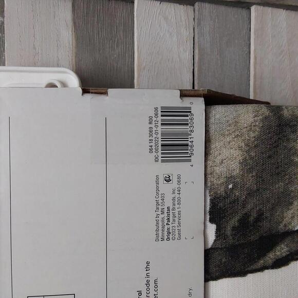 Floral Wave Shower Curtain White | Threshold - Picture 7 of 7